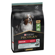 PRO PLAN SENSITIVE DIGESTION MEDIUM ADULT , DRY DOG FOOD WITH LAMB, 3 KG